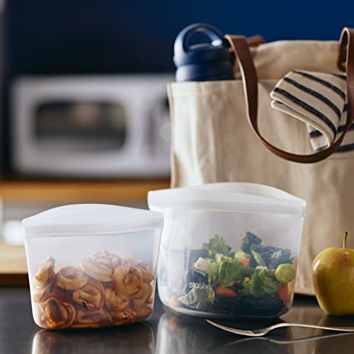 Stasher Premium Silicone Reusable Food Storage Bags, 3-Pack