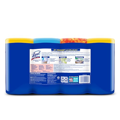 Lysol Disinfecting Wipes Bundle, 80 Count (4pk)