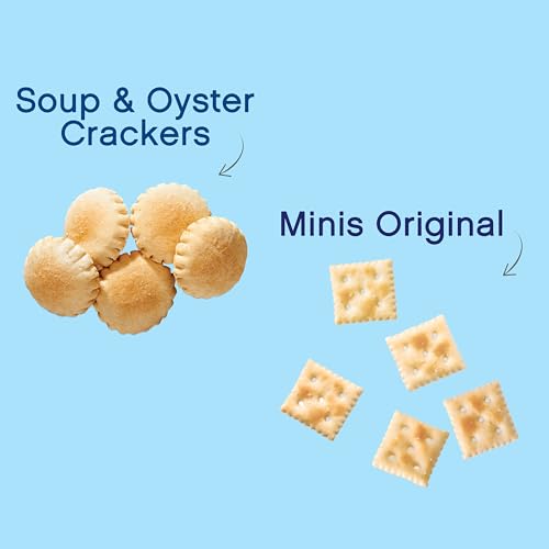 Premium Saltine Crackers Variety Pack, 2 Mini and 2 Soup & Oyster Crackers