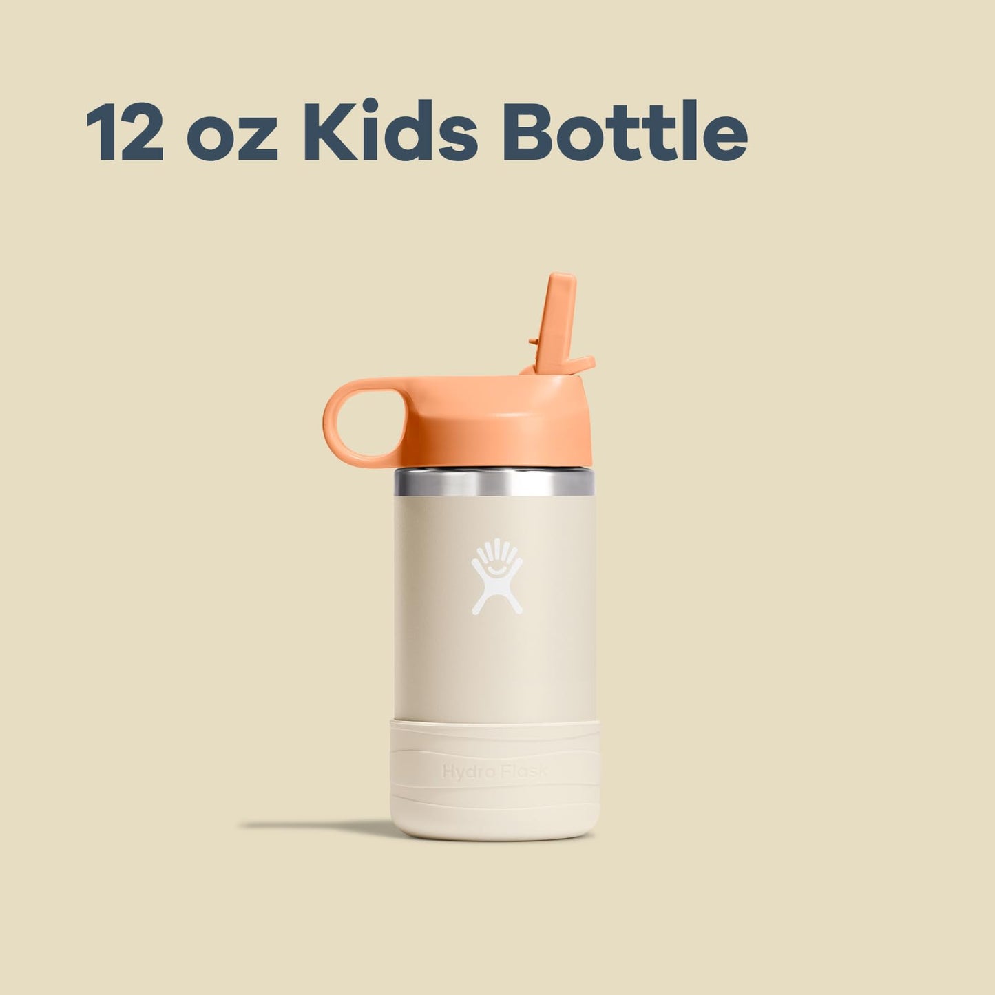 Hydro Flask Kids Water Bottle for School - Stainless Steel and Insulated with Straw Cap - 12 Oz