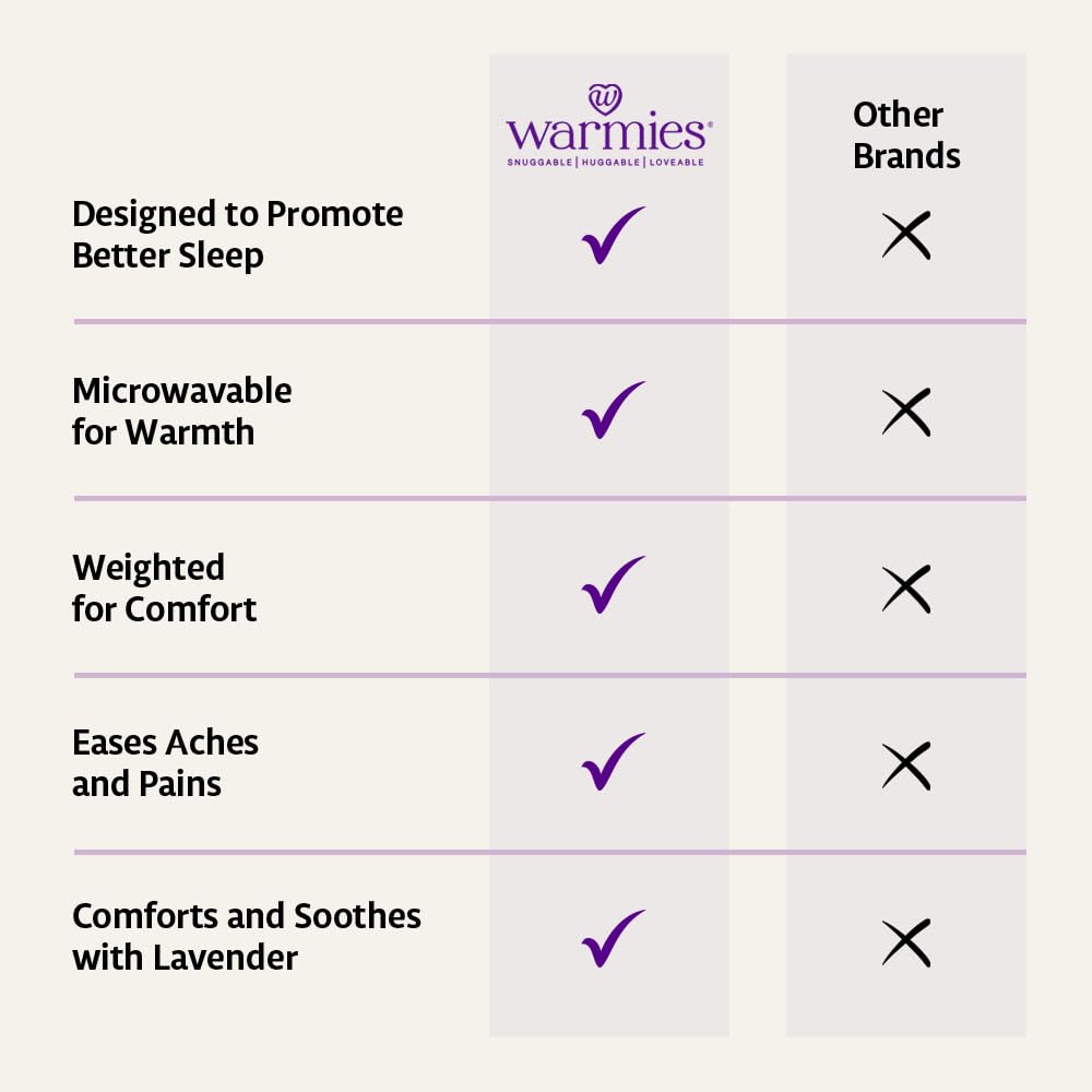 Warmies Lavender Marshmallow Heart