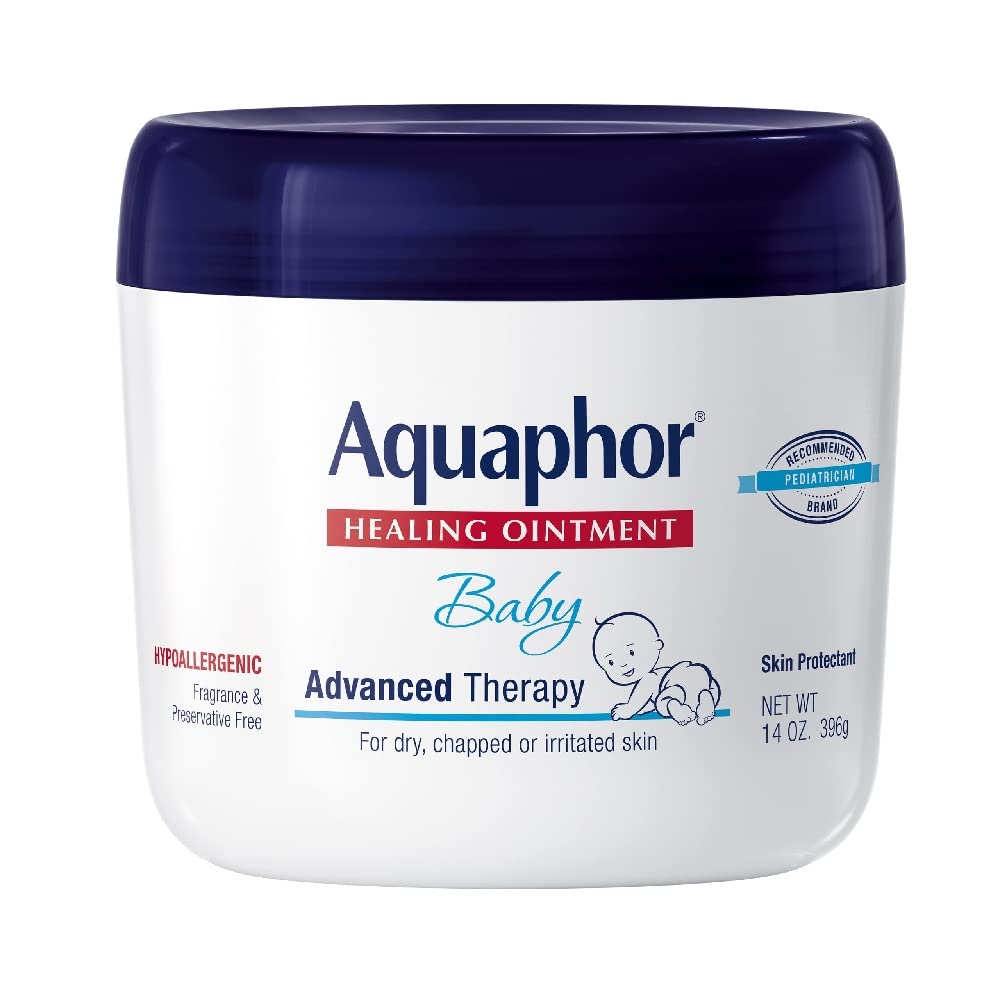 Aquaphor Baby Healing Ointment Advanced Therapy Skin Protectant, 14 Oz Jar