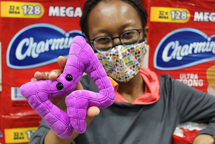 GIANTmicrobes Colon Plush, Colonoscopy Gift, Funny Colon Gifts, Colorectal Cancer Awareness