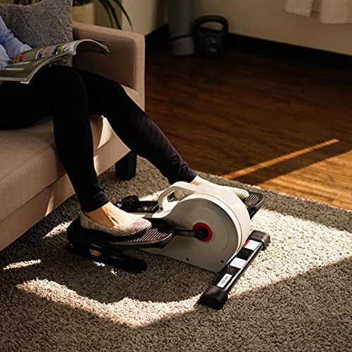 Sunny Health & Fitness Fully Assembled Magnetic Under Desk Elliptical Peddler