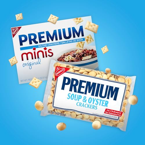 Premium Saltine Crackers Variety Pack, 2 Mini and 2 Soup & Oyster Crackers