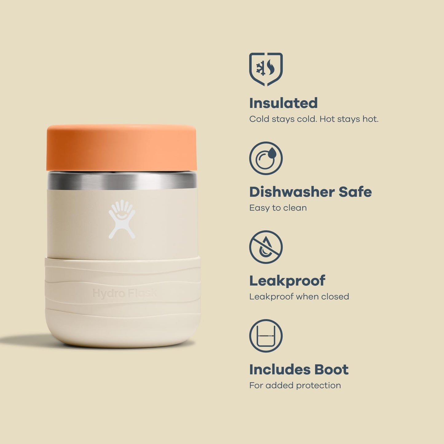 Hydro Flask Insulated Food Container - Snack Container for Kids- 12 Oz Food Jar