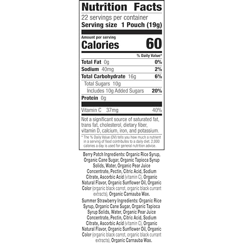 Annie's Organic Bunny Fruit Snacks, Variety Pack, Gluten Free Snack, 22 ct, 15.4 oz