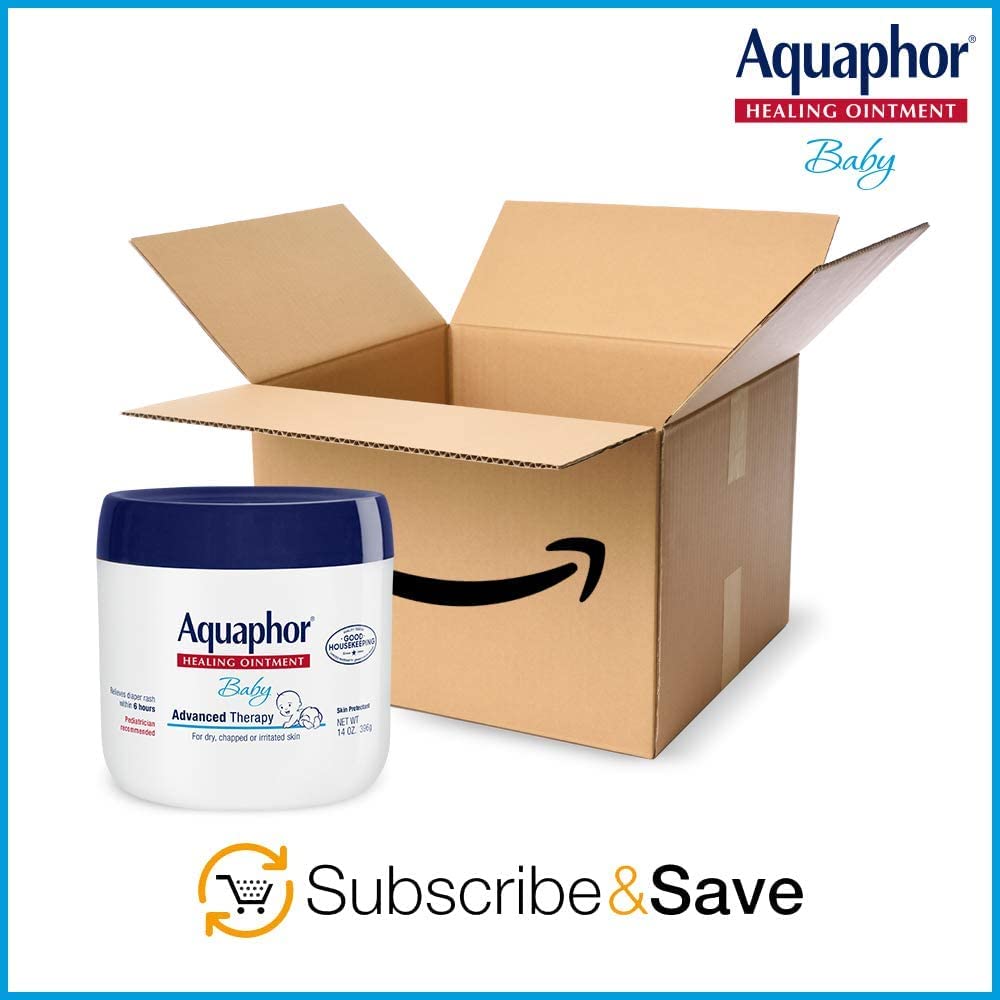 Aquaphor Baby Healing Ointment Advanced Therapy Skin Protectant, 14 Oz Jar
