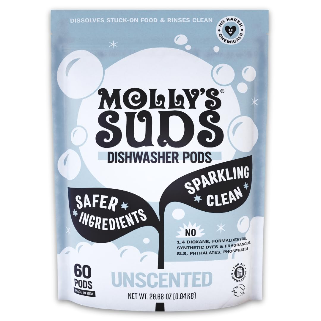Molly's Suds Dishwasher Pods | Clean Dishwasher Detergent