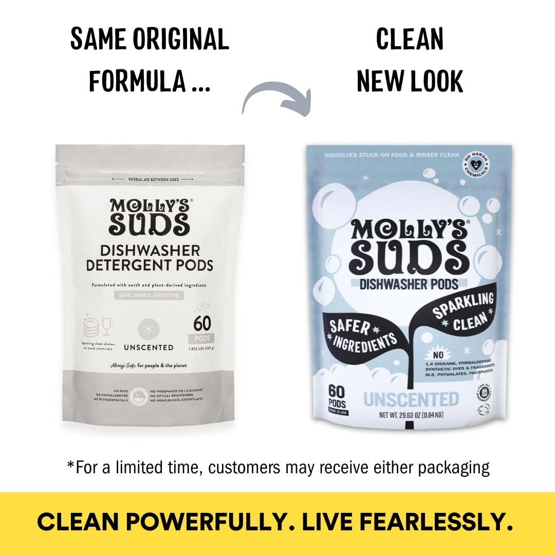 Molly's Suds Dishwasher Pods | Clean Dishwasher Detergent