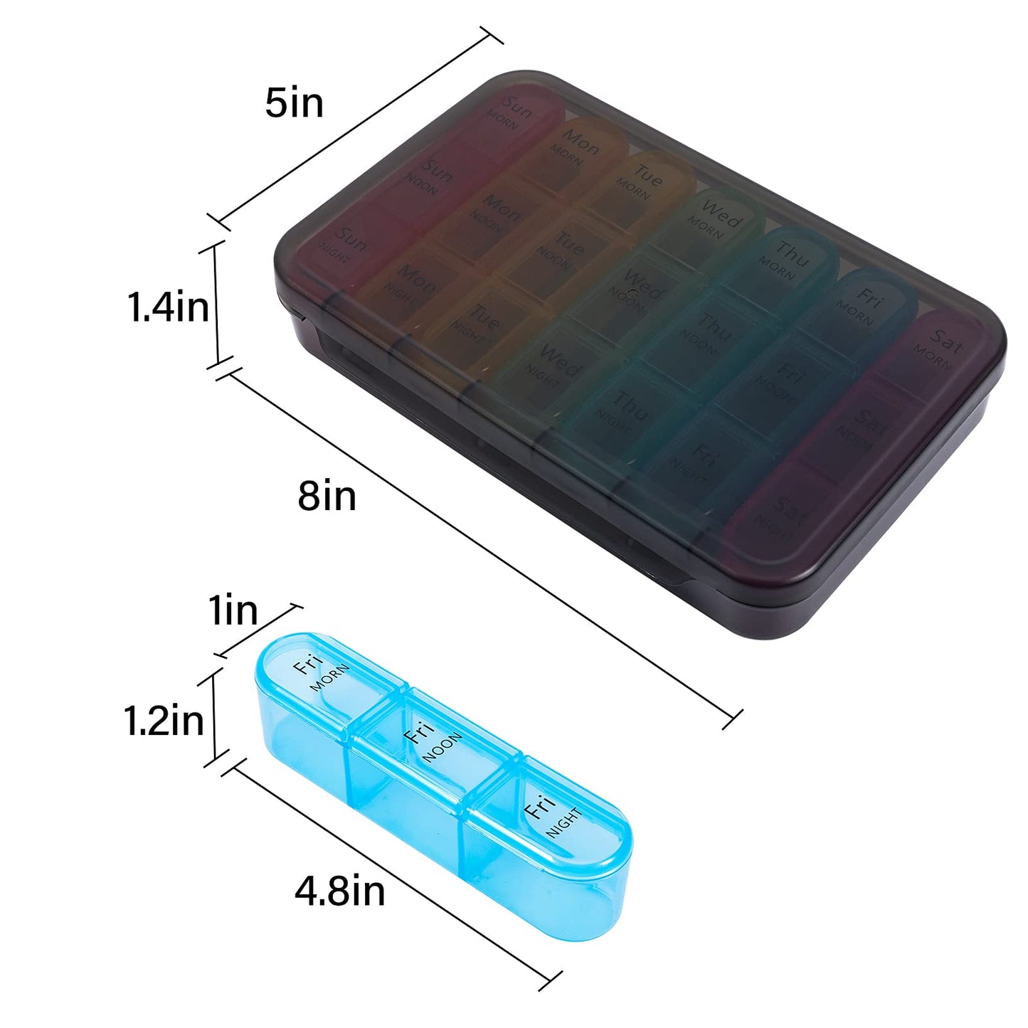 Pill Organizer 3 Times a Day