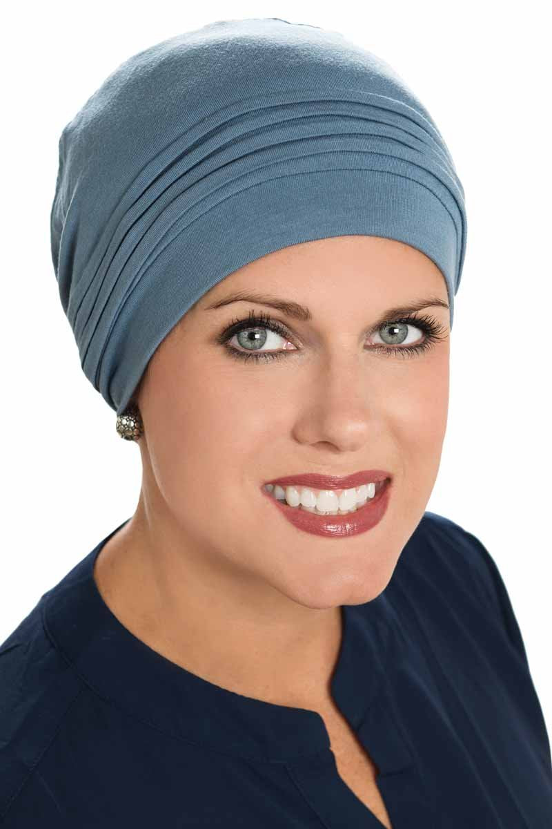 Cardani Couture Cap in Luxury Viscose from Bamboo Luxury Bamboo - Denim