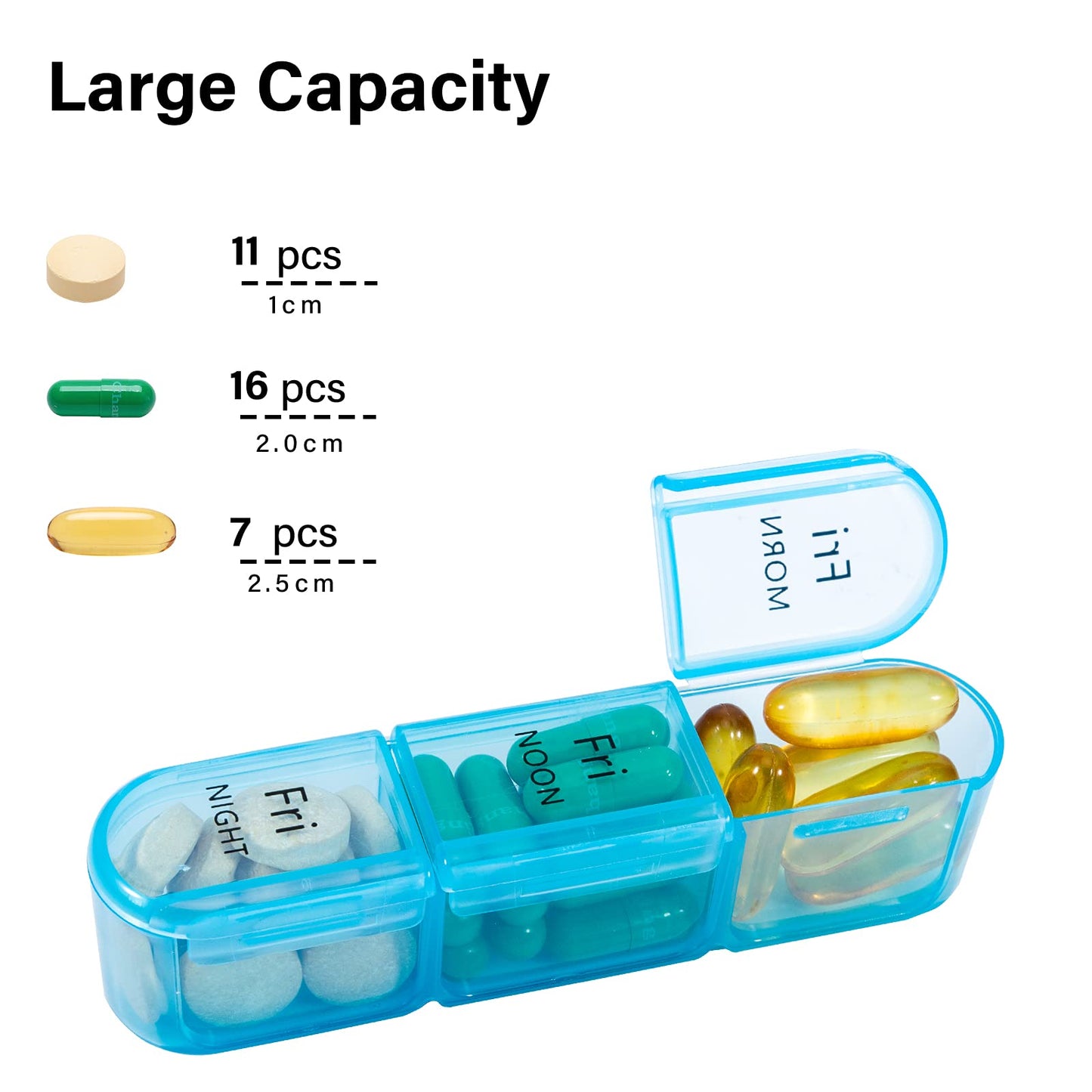 Pill Organizer 3 Times a Day