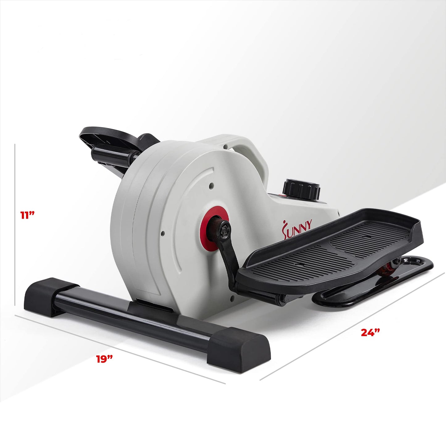 Sunny Health & Fitness Fully Assembled Magnetic Under Desk Elliptical Peddler