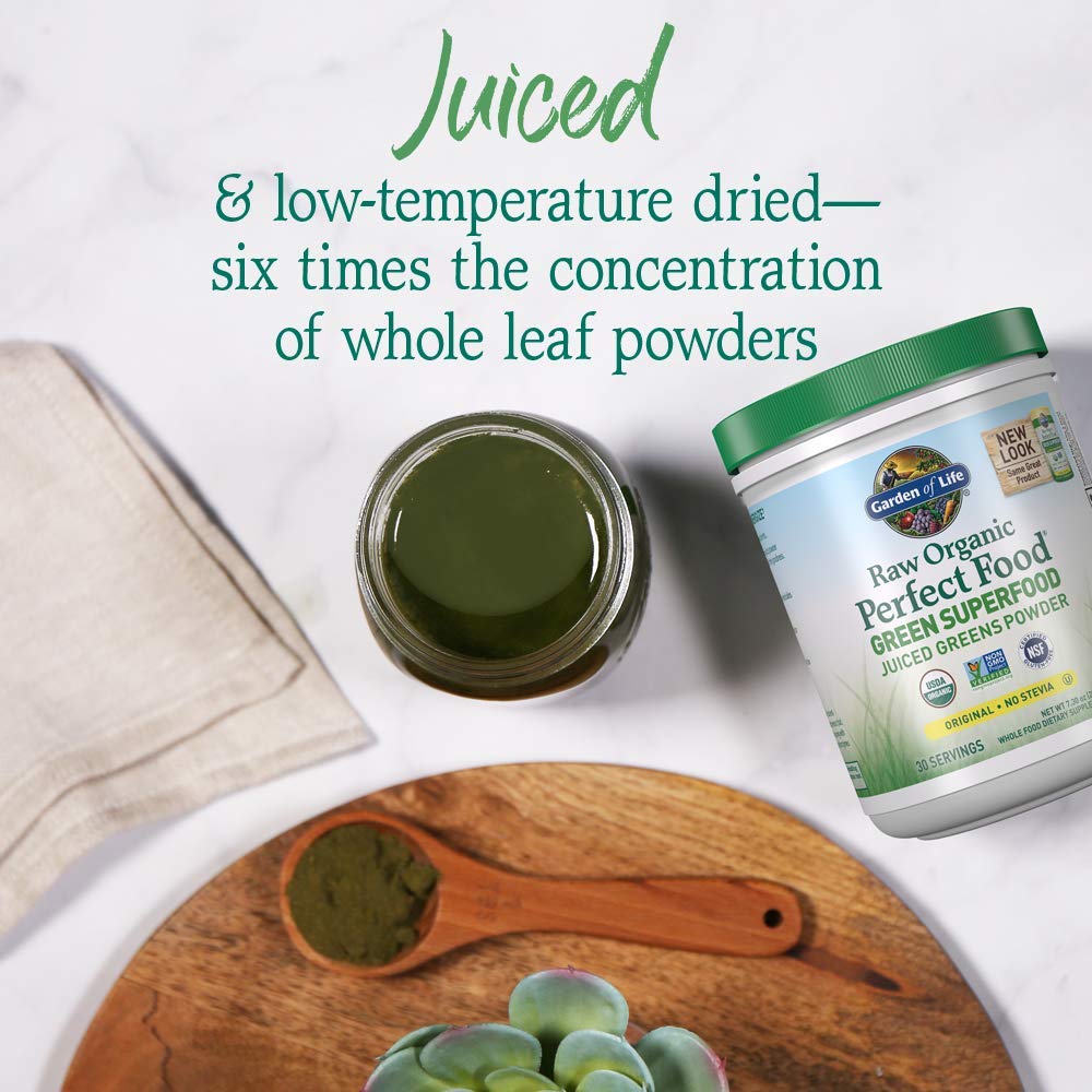 Garden of Life Raw Organic Perfect Food Green Superfood Juiced Greens Powder