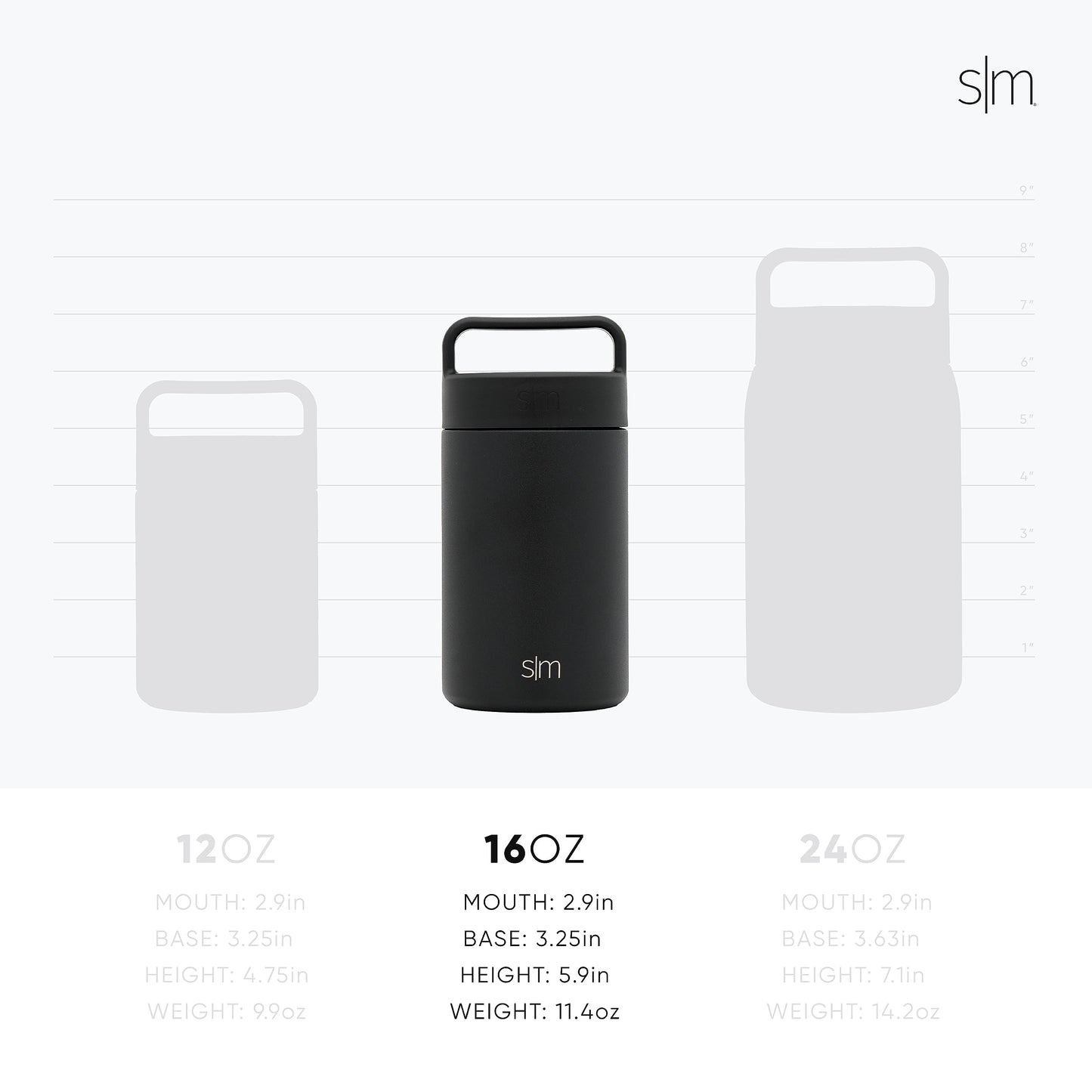 Simple Modern Food Jar for Hot Food | Reusable Stainless Steel Vacuum Insulated Leak Proof, 16oz