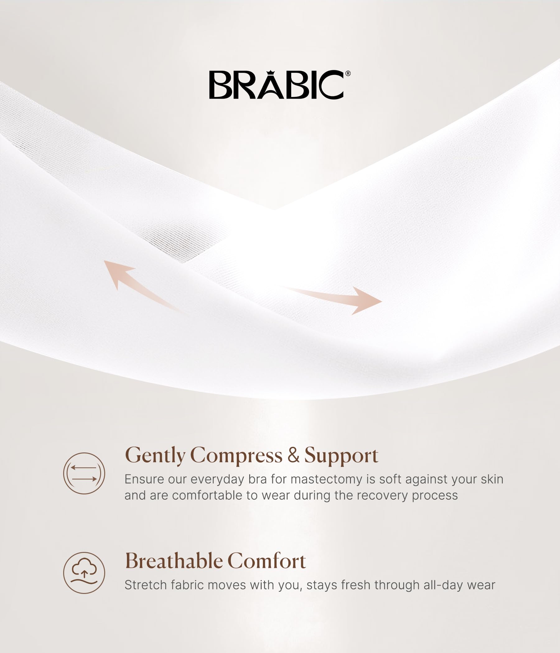 Zip Front Closure Everyday Bra for Women Post Surgery Compression