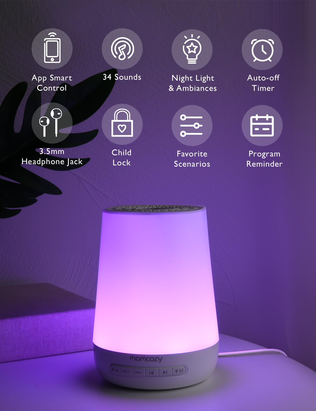 Baby Sound Machine, Momcozy White Noise Machine