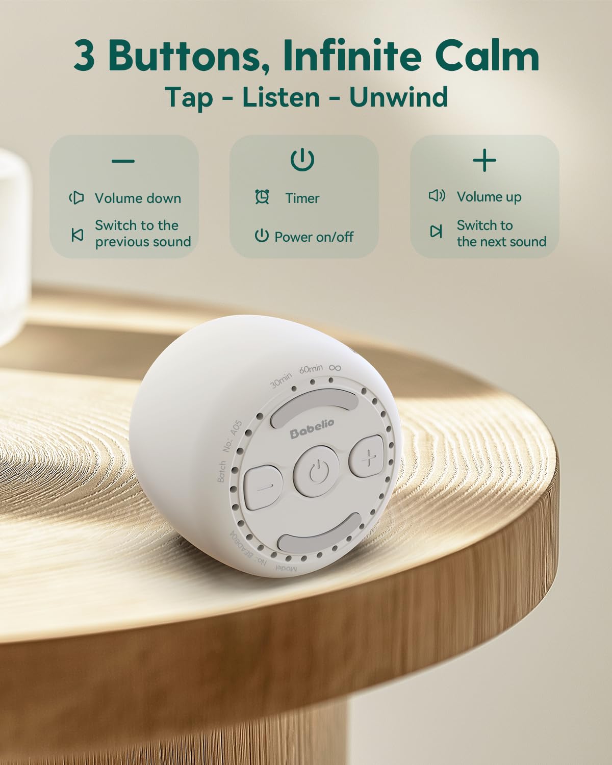 Babelio White Noise Sound Machine