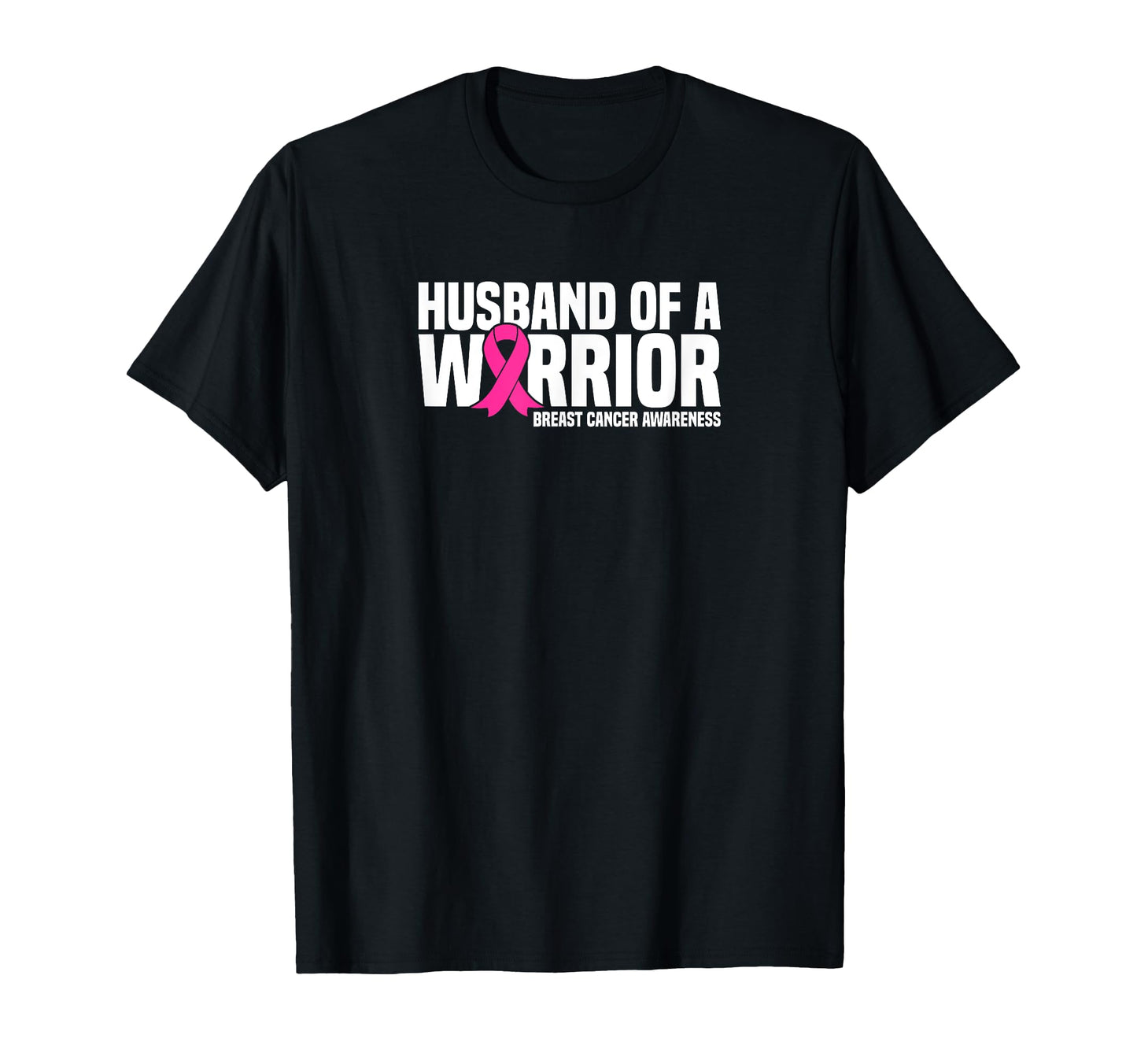 Husband of a Warrior Pink Ribbon Breast Cancer Awareness T-Shirt