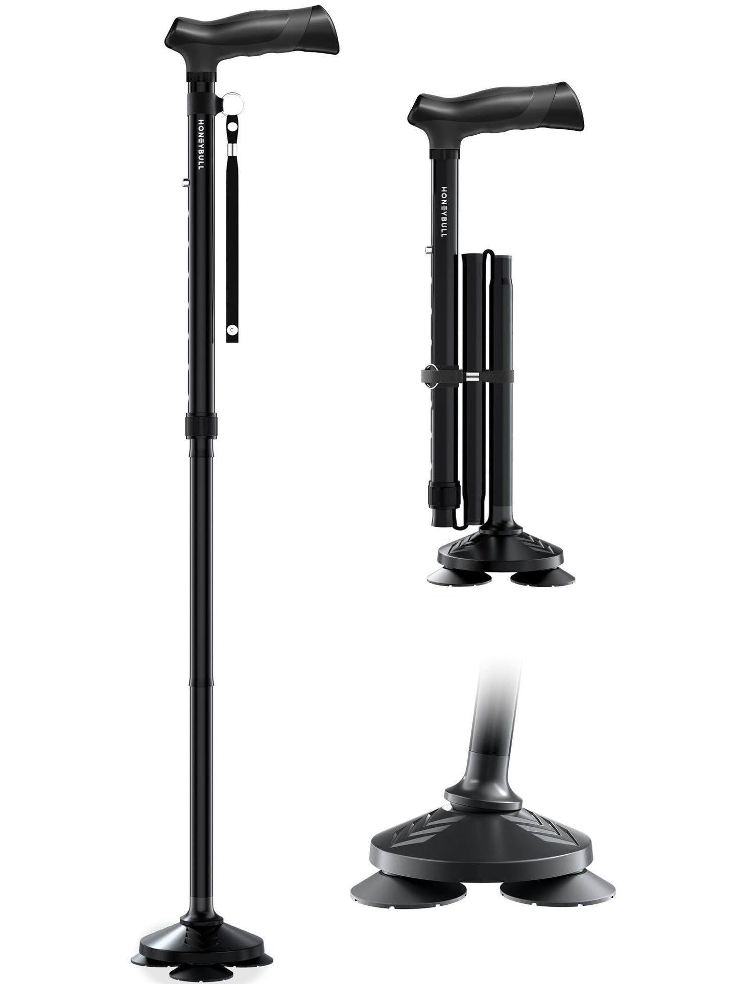 HONEYBULL Walking Cane for Men & Women