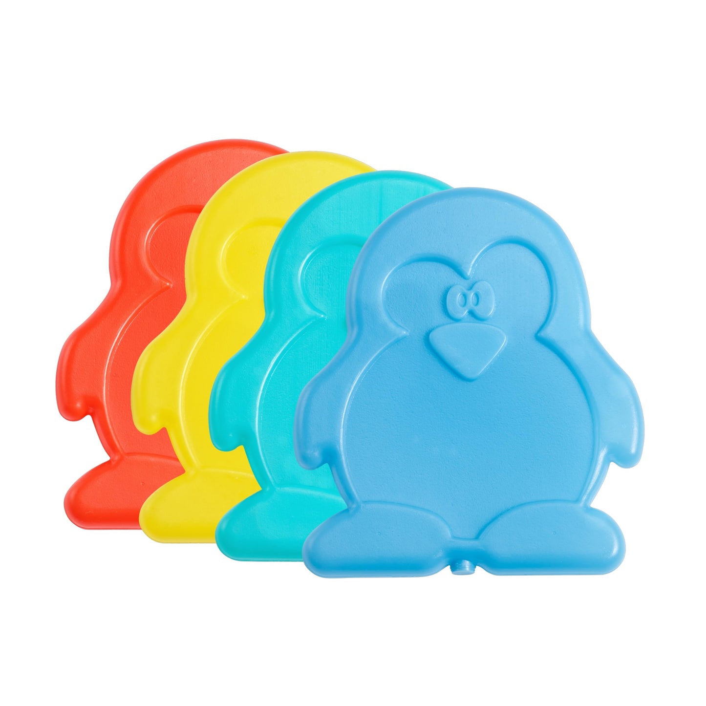 Fit & Fresh Cool Coolers Kids Lunch Box Ice Packs, Set of 4 (Penguin)