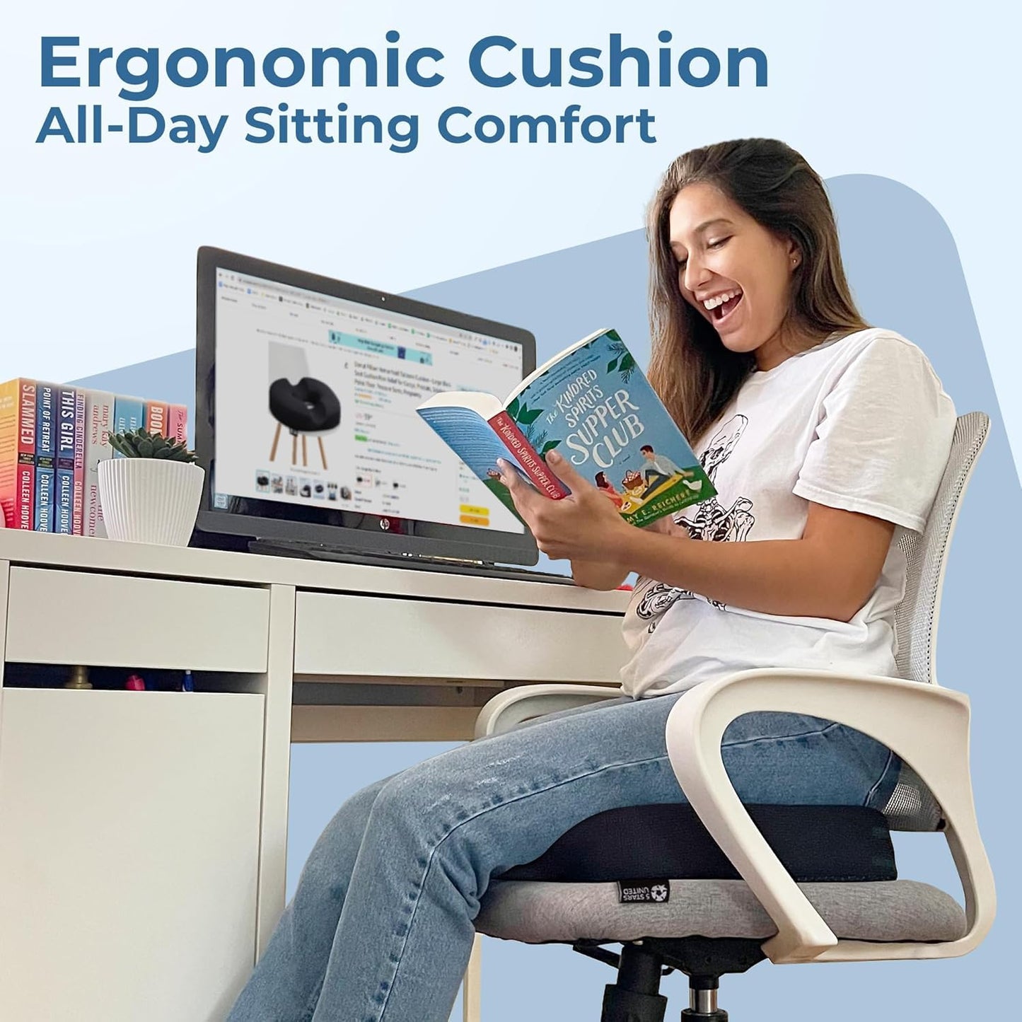 Donut Pillow Hemorrhoid Tailbone Cushion, Prostate Pain Relief