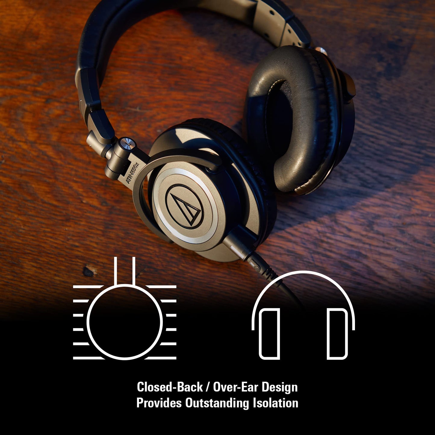 Audio-Technica ATH-M50x Professional Studio Monitor Headphones