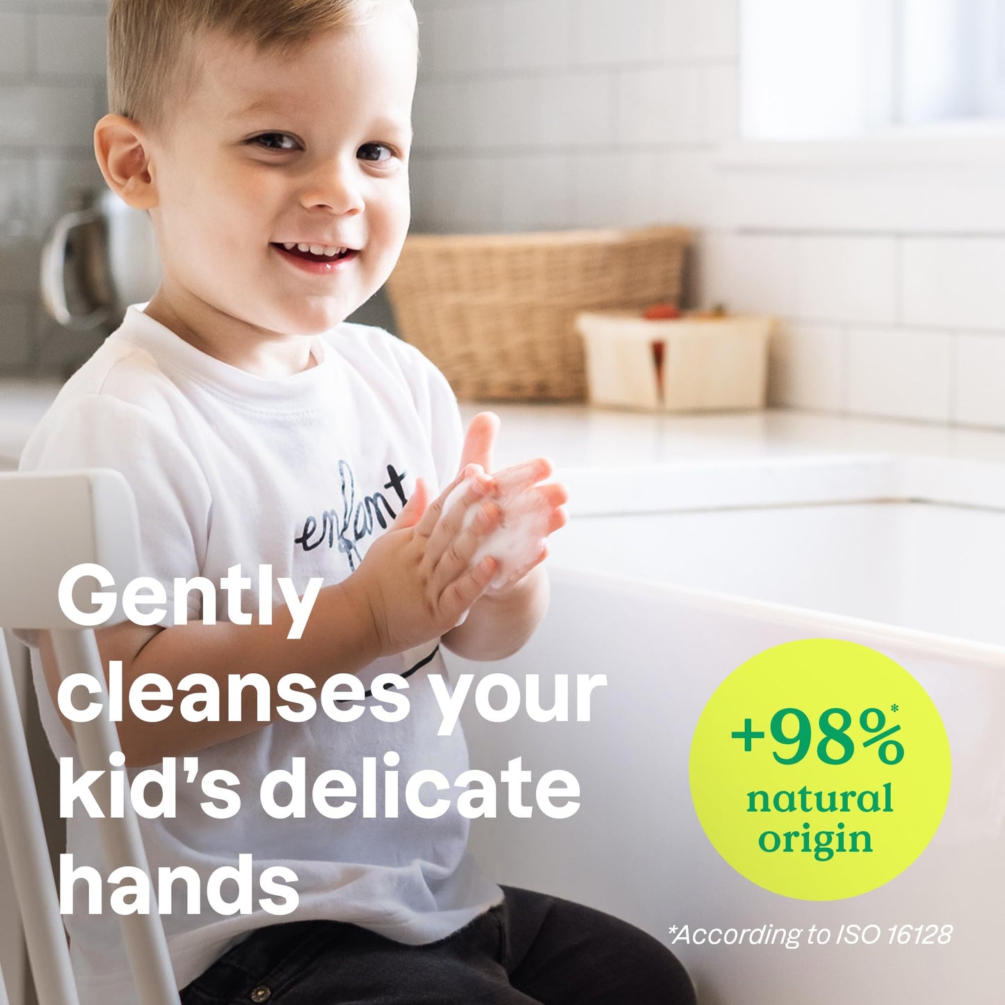 ATTITUDE Foaming Hand Soap for Kids, EWG Verified, Dermatologically Tested, Plant- and Mineral-Based Ingredients, Vegan, Blueberry, 10 Fl Oz