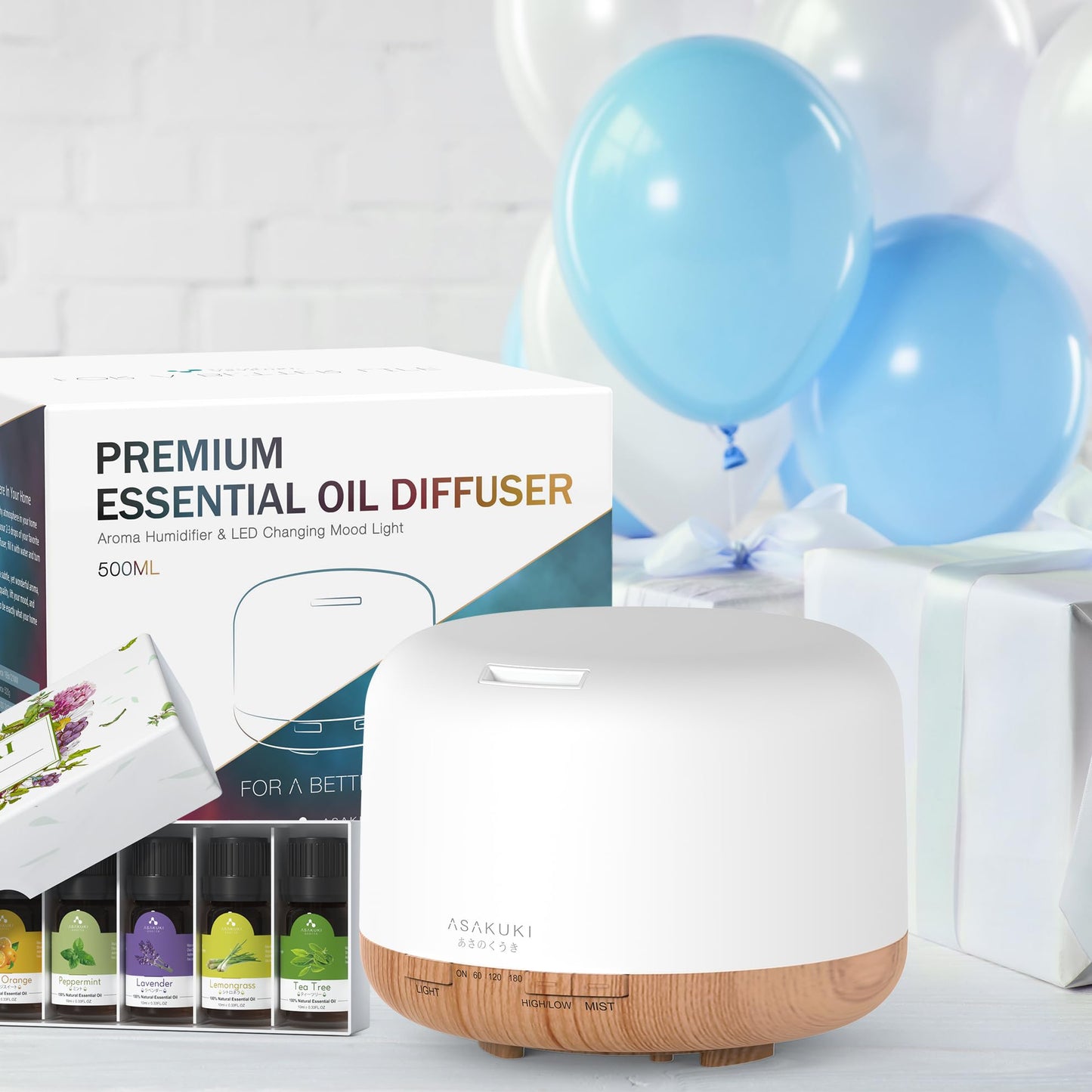 Oil Diffuser with Essential Oils Set