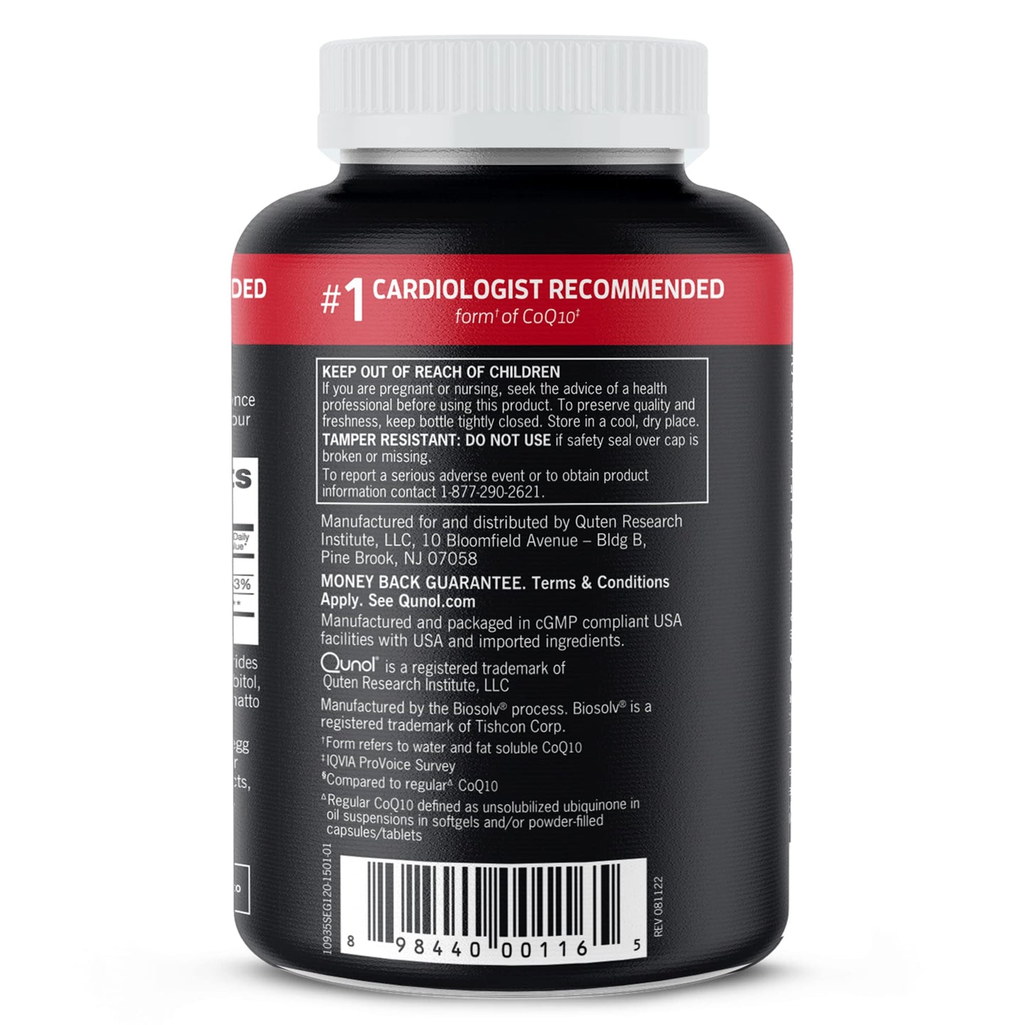 Qunol CoQ10 100mg Softgels, Ultra CoQ10 100mg, 3x Better Absorption, 120 Count
