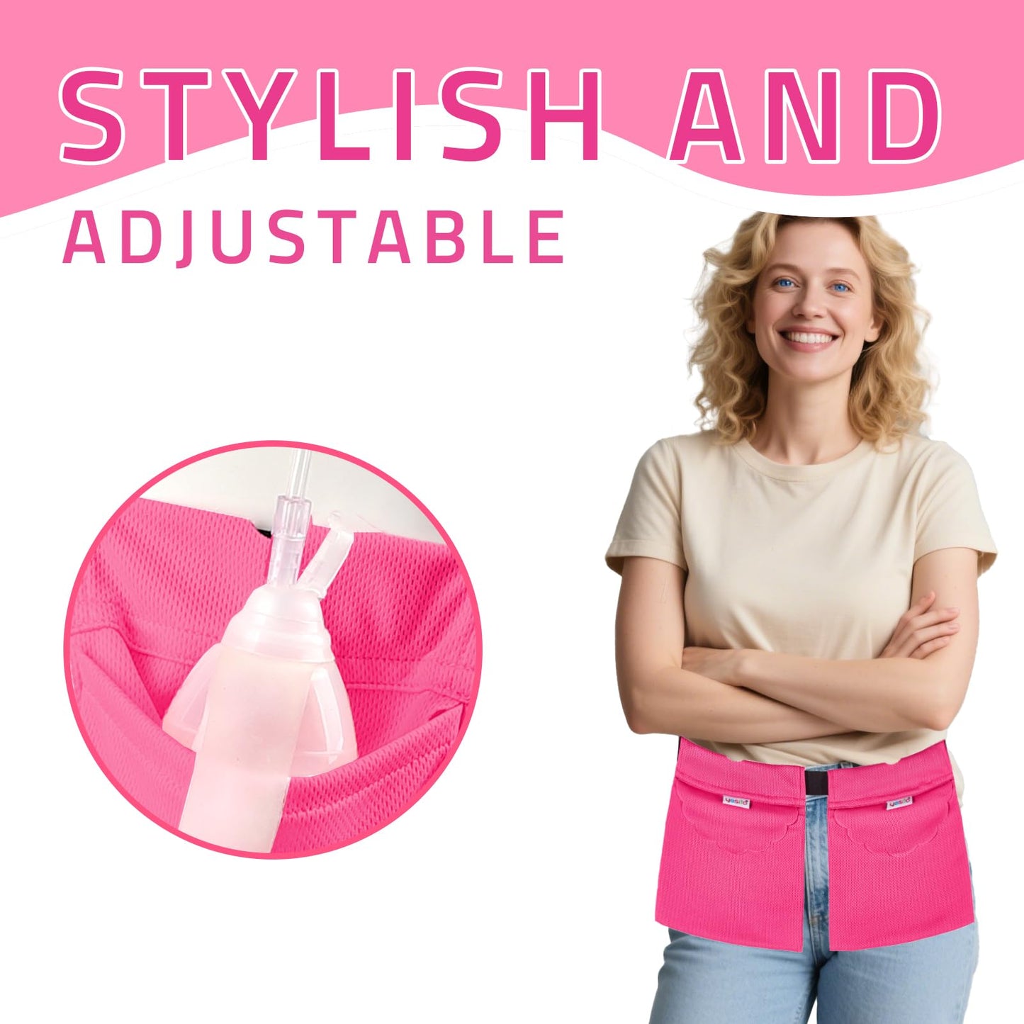Mastectomy drainage pouch and Shower Support Adjustable