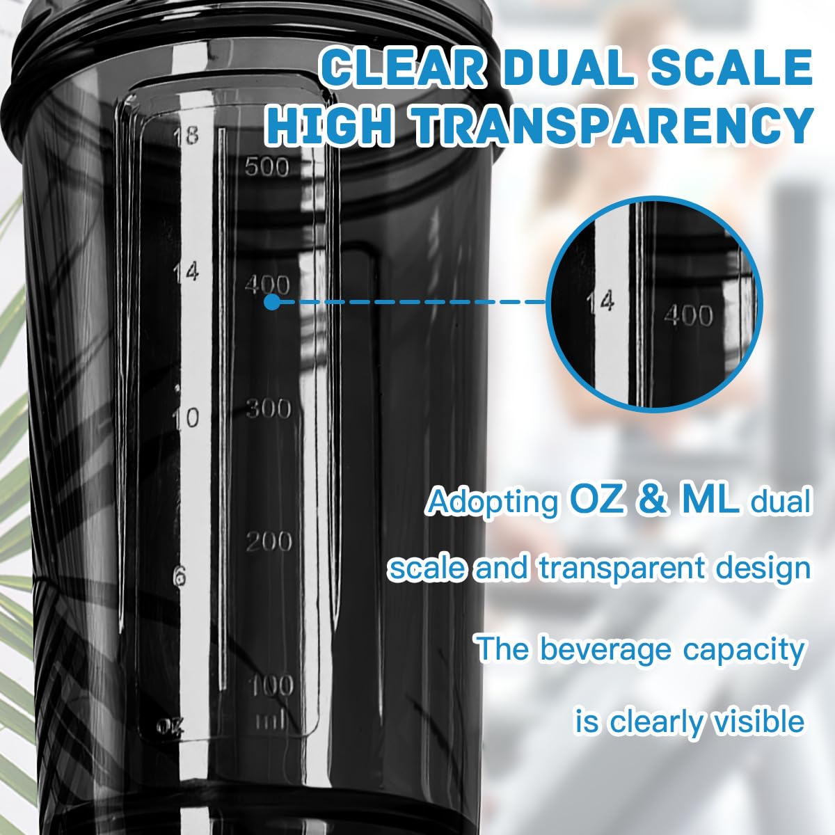 Prostate Cancer Awareness 18 Ounce Shaker Bottle Drink Mixer Leak-proof