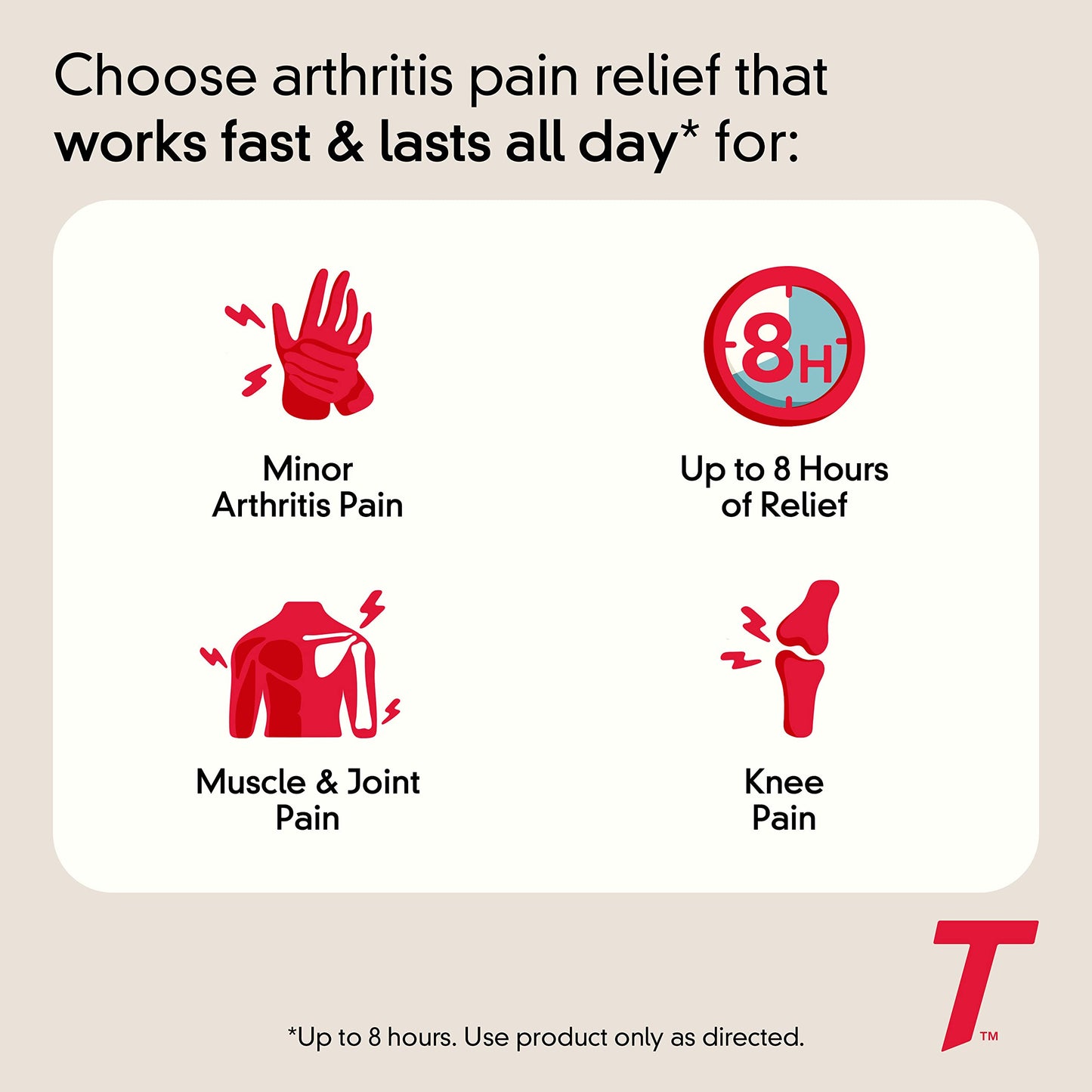 Tylenol 8HR Arthritis Pain Relief Caplets, 650 mg Acetaminophen, 100 ct