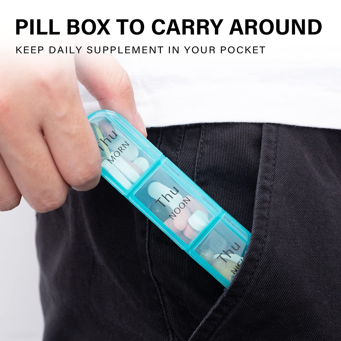 Pill Organizer 3 Times a Day