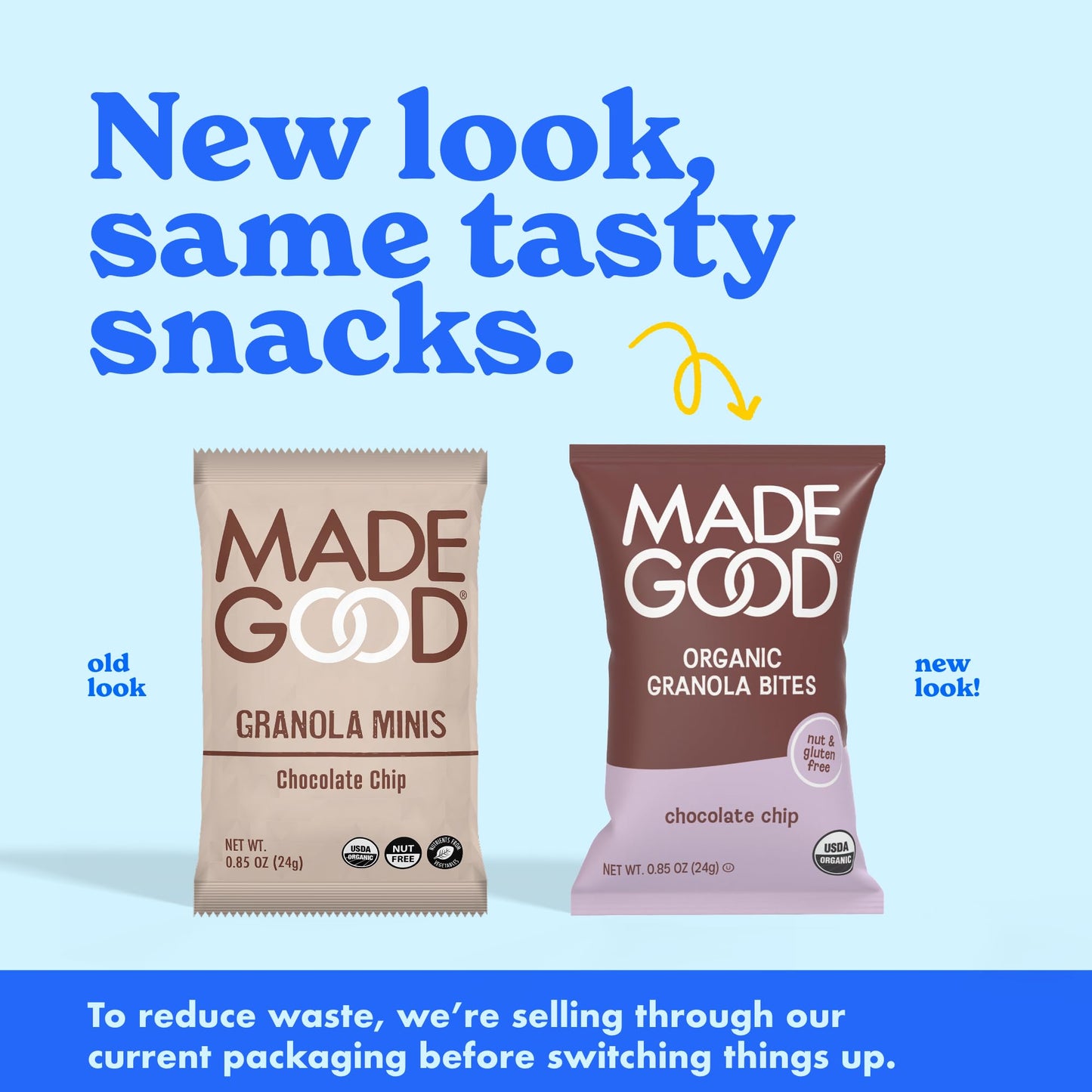 MadeGood Granola Bites Chocolate Chip & Mixed Berry Variety Pack (28 Count) Gluten Free