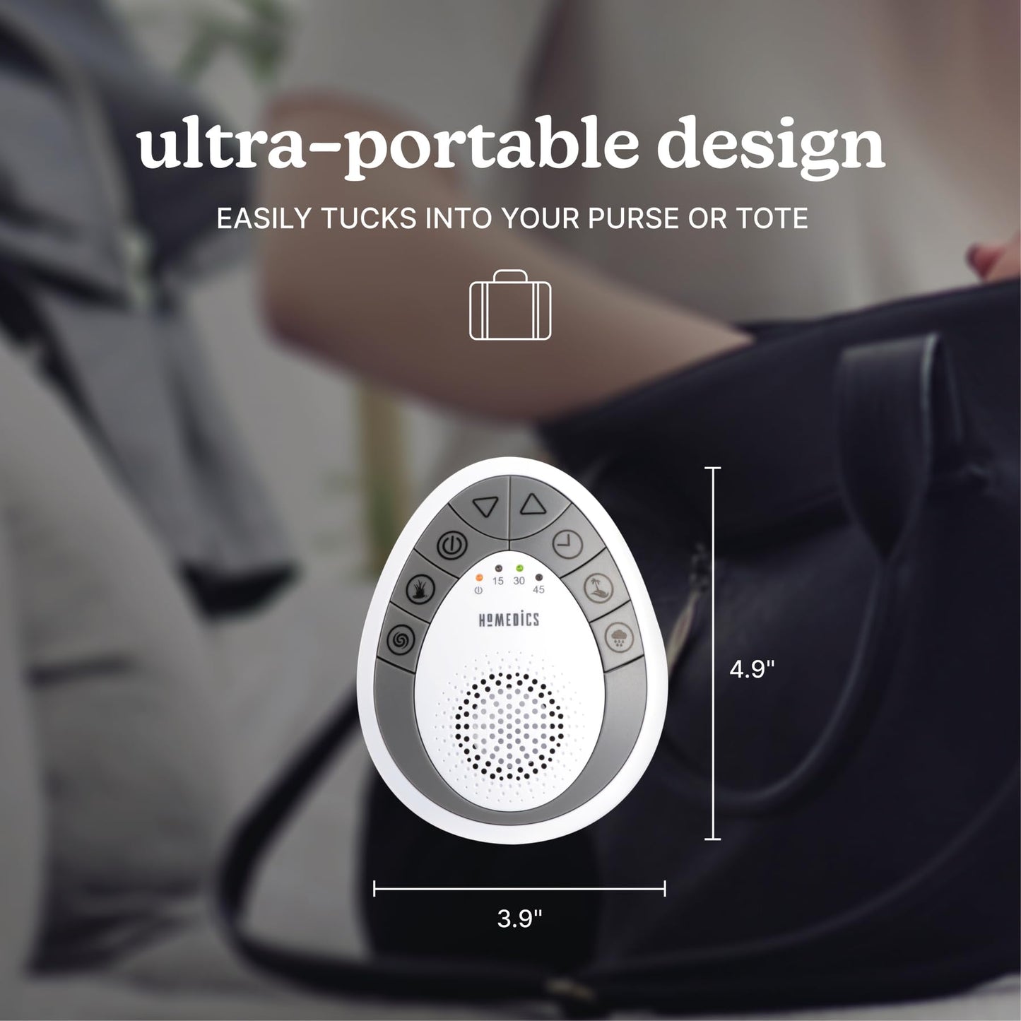 Homedics Rejuvenate Traveler White Noise Sound Machine