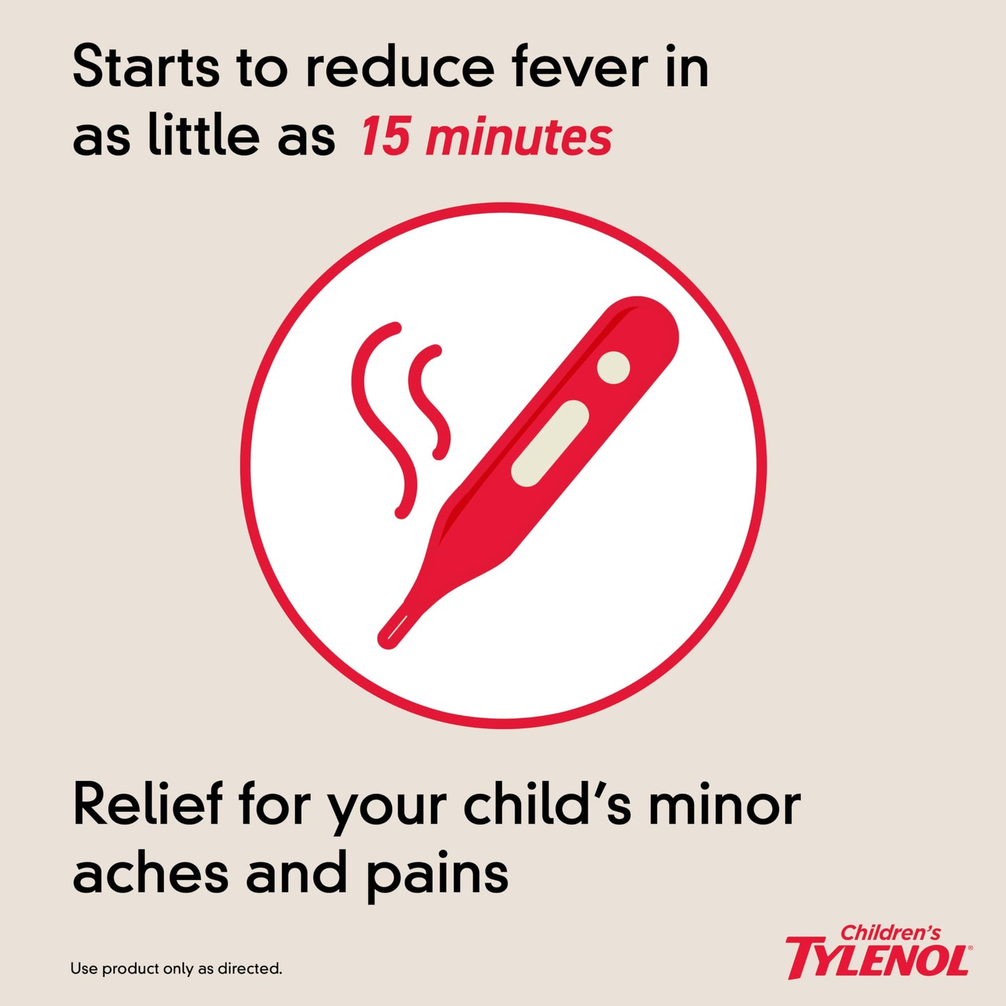 Children's Tylenol Liquid Pain Relief & Fever Medicine, Oral Suspension, Dye-Free, Acetaminophen,Cherry Flavor, 8 fl. oz