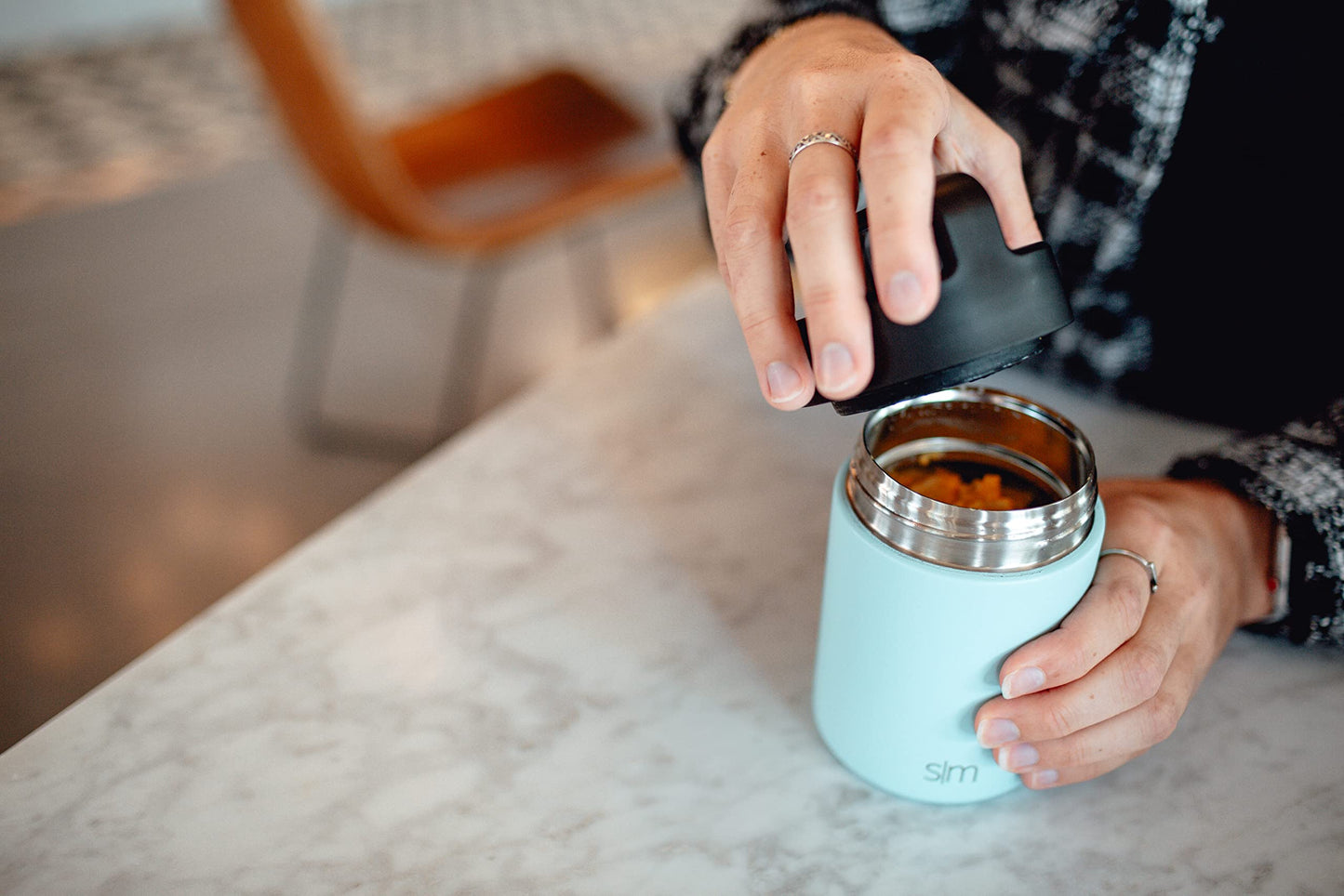 Simple Modern Food Jar for Hot Food | Reusable Stainless Steel Vacuum Insulated Leak Proof, 16oz