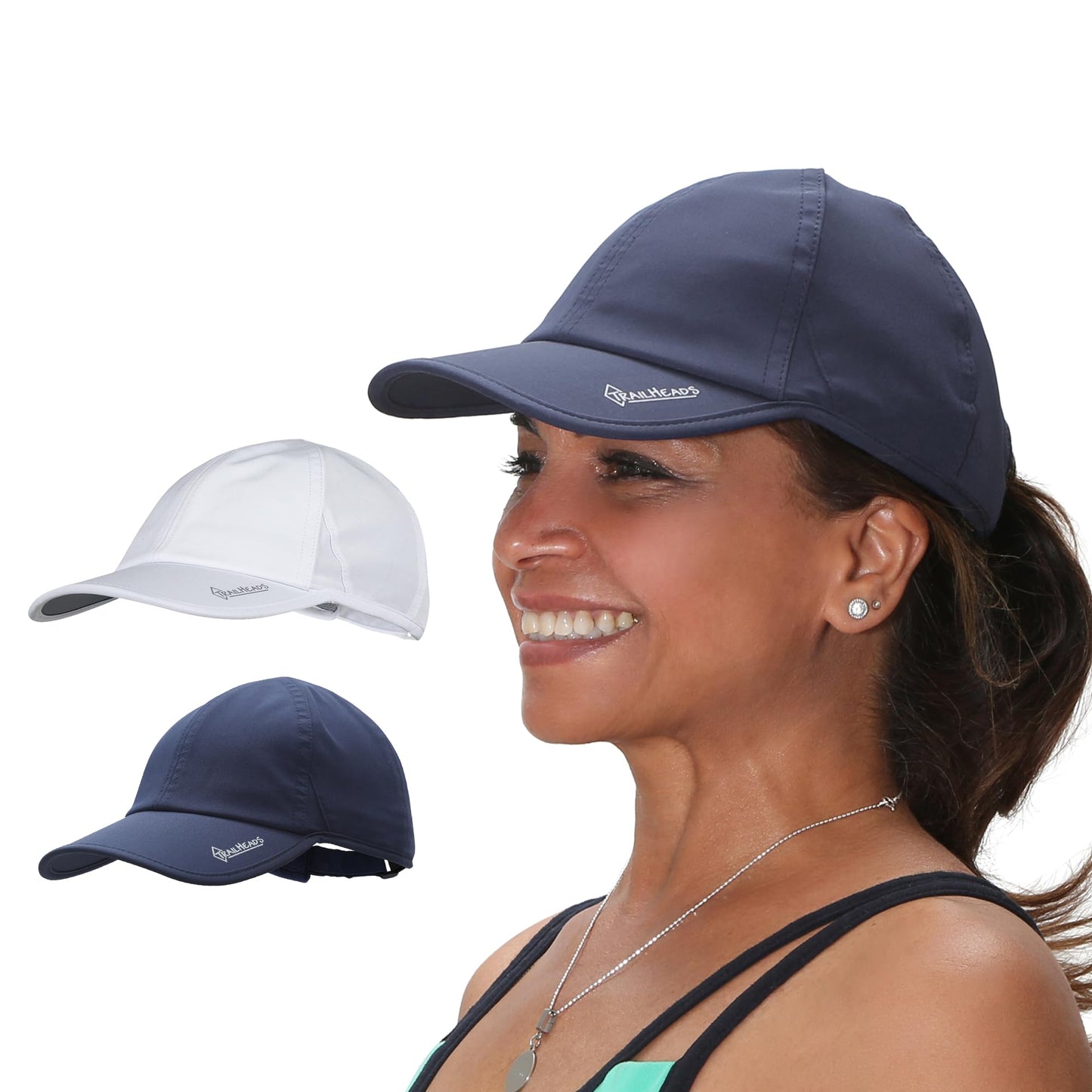 TrailHeads UV Protection Running Hats for Women - 50+ UPF Caps