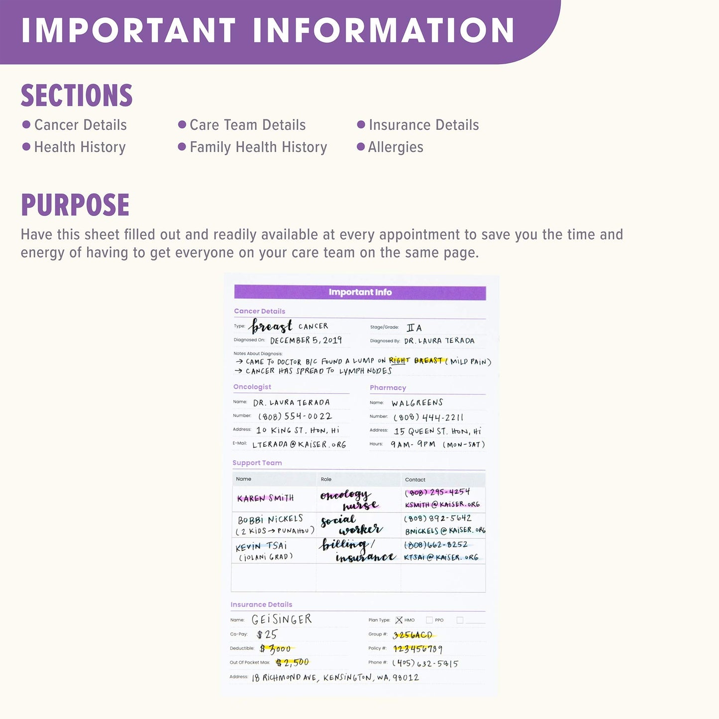 CanPlan Cancer Planner - A Planner Made for Cancer Patients and Caregivers