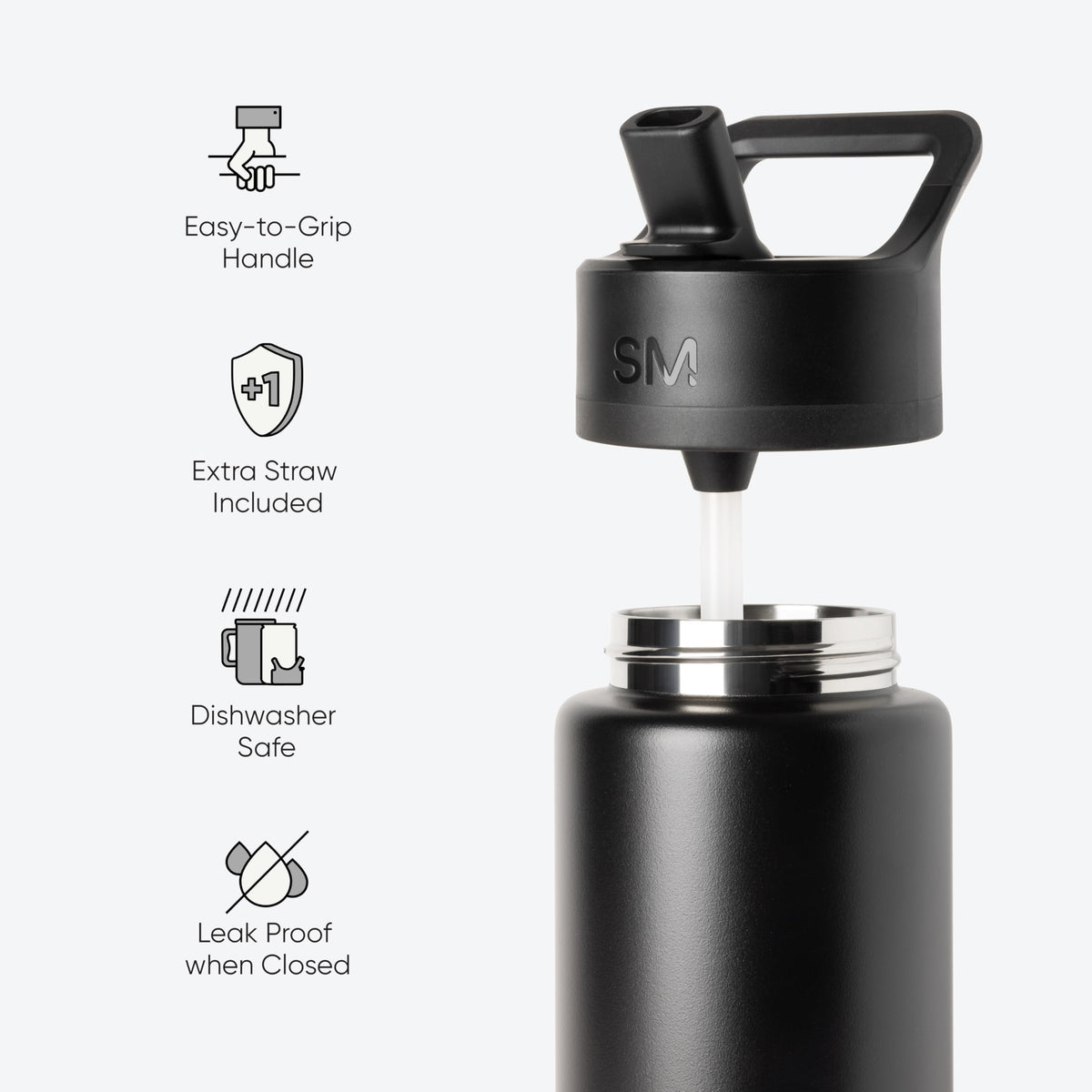 Simple Modern Kids Summit Water Bottle with Straw Lid | 14oz