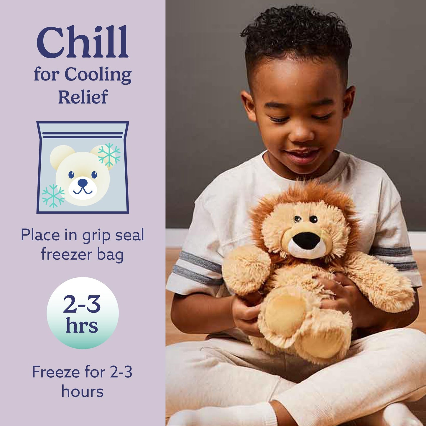 warmies Microwavable & Weighted Stuffed Animals, Lion - Heated Stuffed Animal Plushie