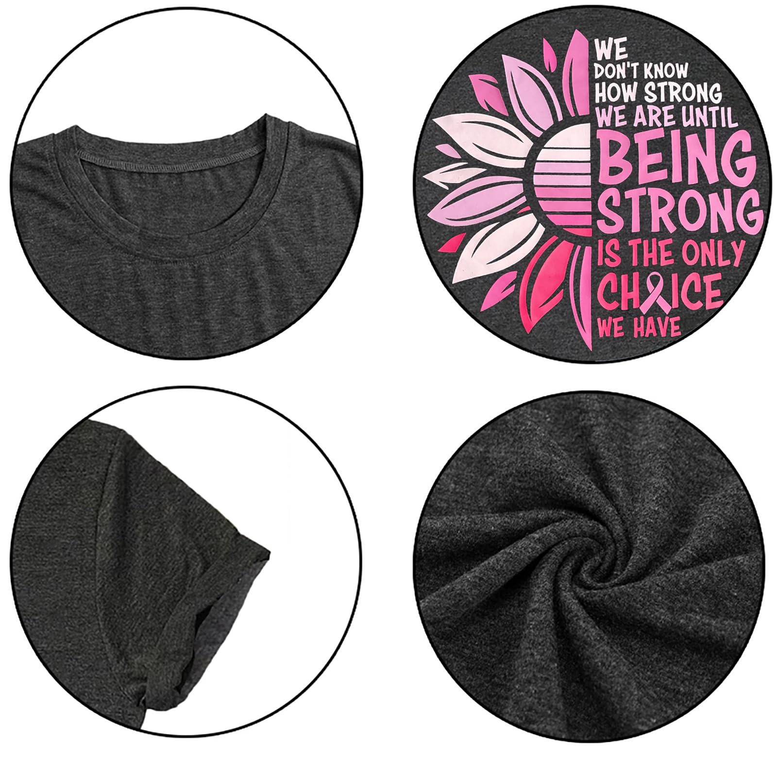 Breast Cancer Shirts Women Breast Cancer Awareness T-Shirts