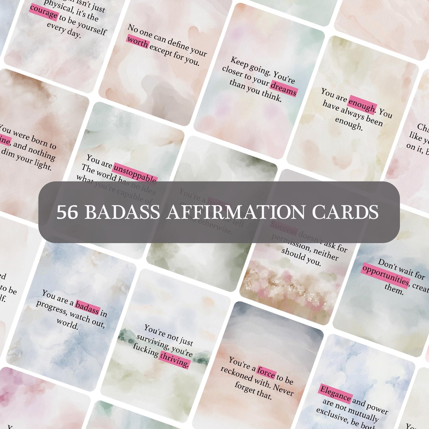 Badass Affirmation Cards