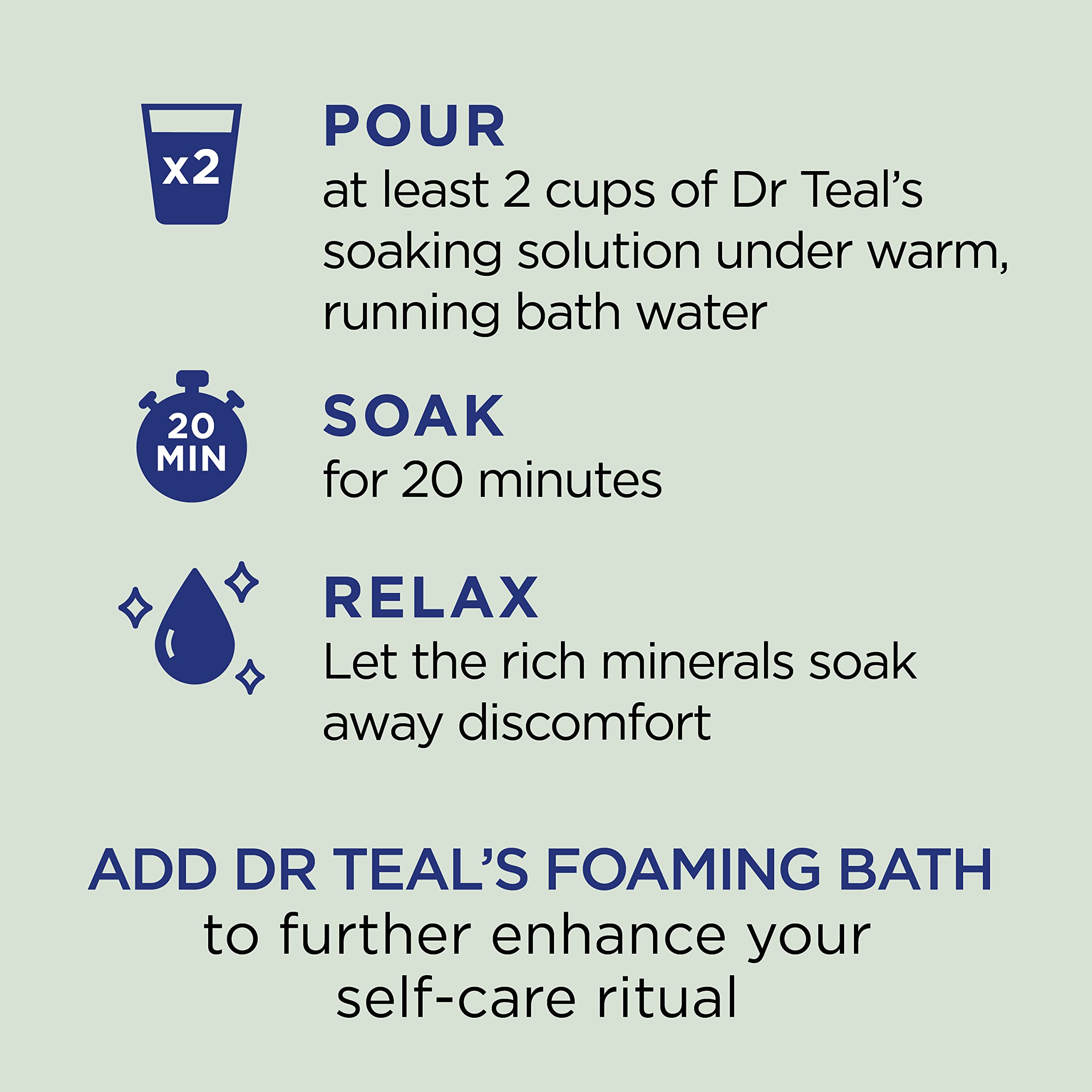 Dr Teal's Epsom Salt Magnesium Soak, Relax & Relief with Eucalyptus and Spearmint, 3 lbs (Pack of 4)