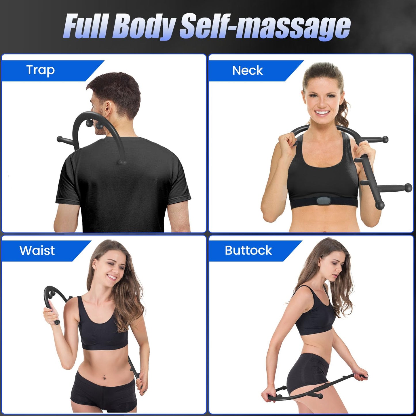 Trigger Point Massage Hook - Back and Neck Massager