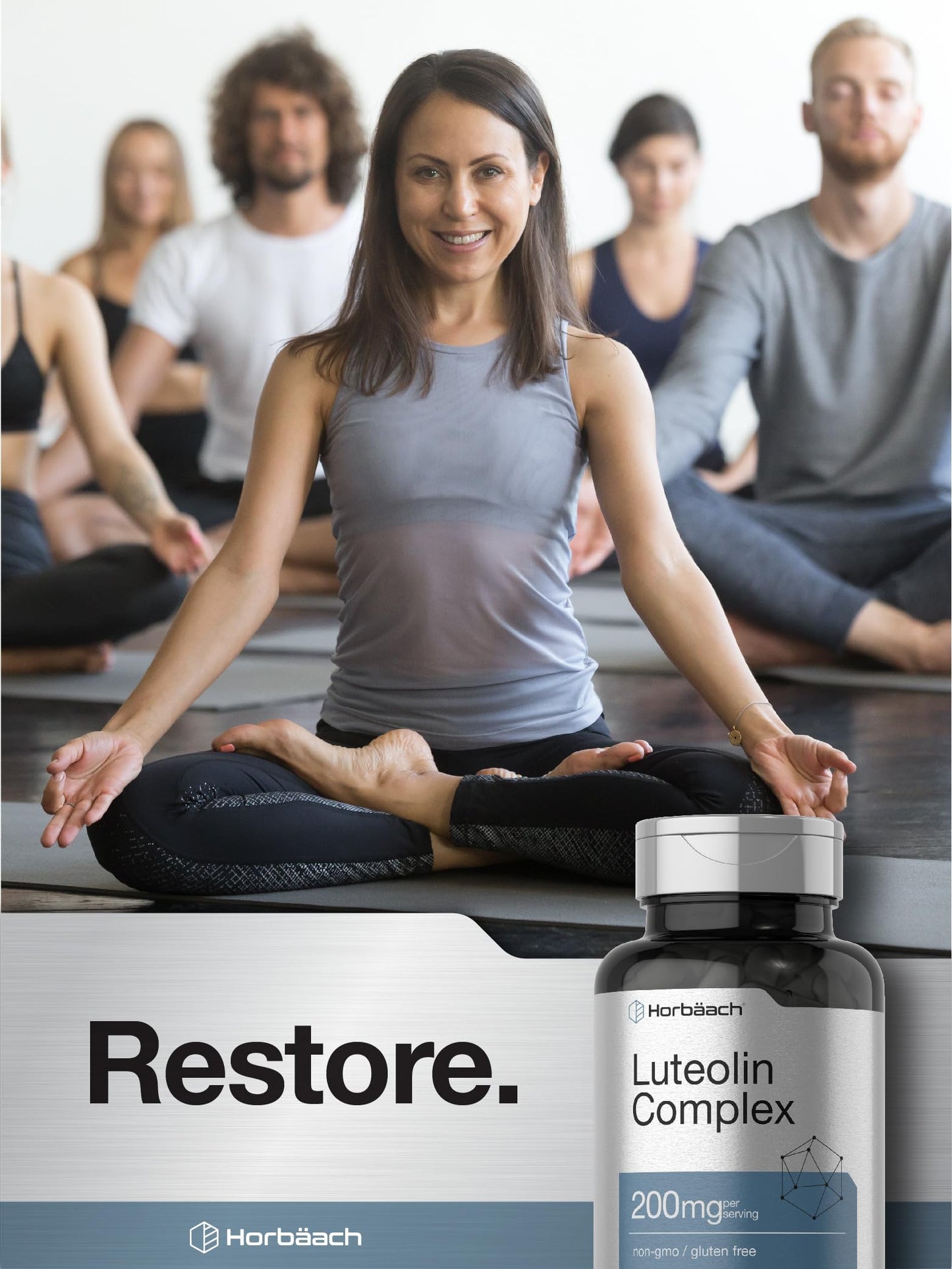 Horbäach Luteolin Complex Supplement | with Rutin | 50 Capsules