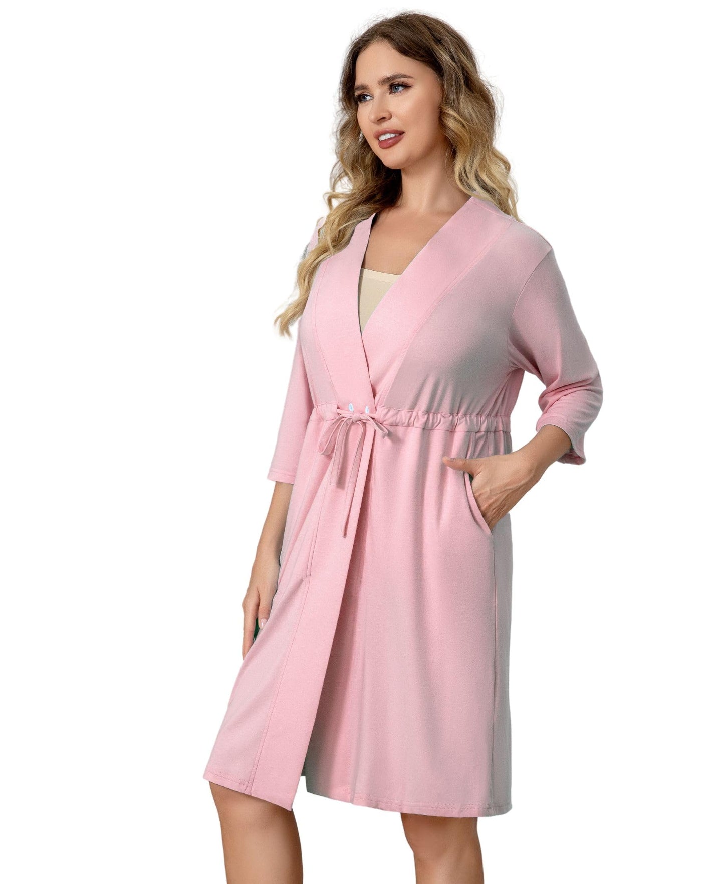 Mastectomy Robe with 4 Drain Pockets