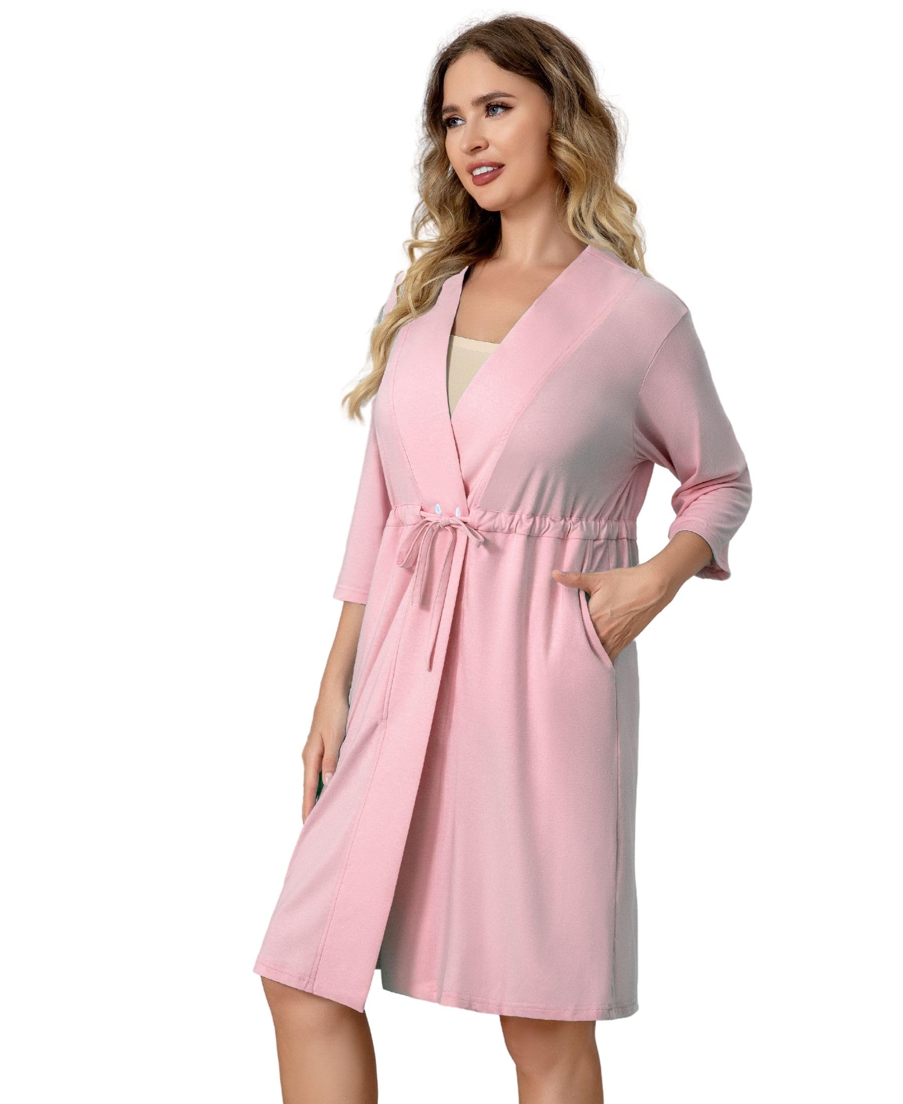 Mastectomy Robe with 4 Drain Pockets